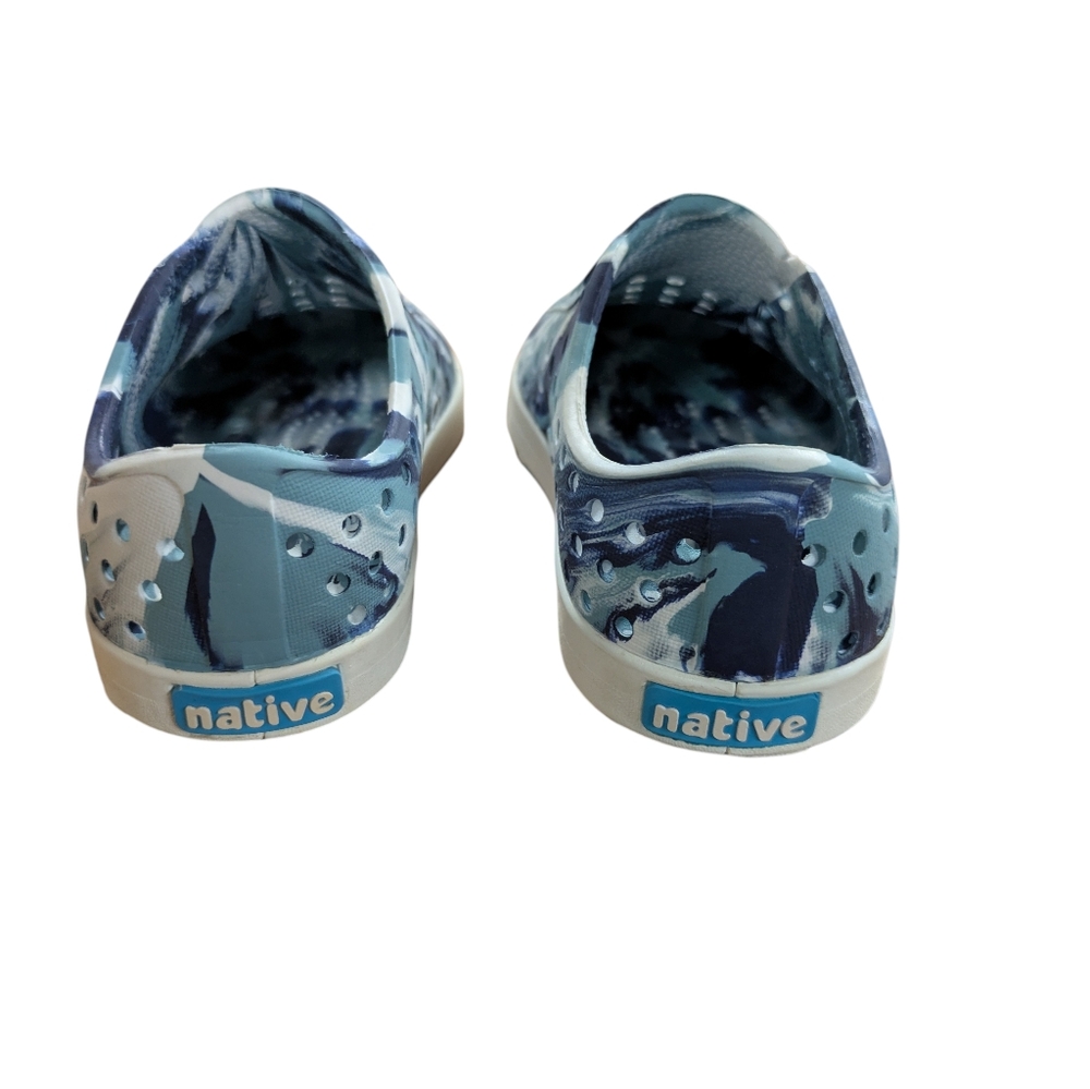 Native Jefferson Blue and White Shoes Size 7 - Picture 7 of 11